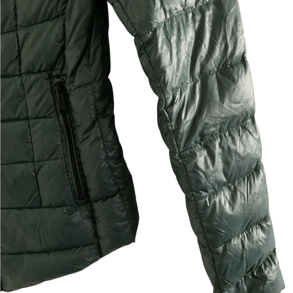 Bcbgeneration Green Puffer Jacket With Quilted De… - image 3